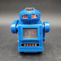 Vintage Motorized Blue TV Robot - Battery Operated  1985 SOMA Hong Kong ... - $14.84