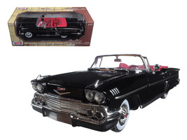 1958 Chevrolet Impala Convertible Black w Red Interior Timeless Classics 1/18  D - £48.20 GBP