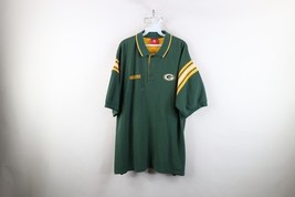 Vintage NFL Mens XL Distressed Spell Out Green Bay Packers Football Polo... - $26.68