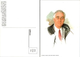 Franklin D. Roosevelt Unfinished Portrait Elizabeth Shoumatoff Vintage Postcard - £7.49 GBP