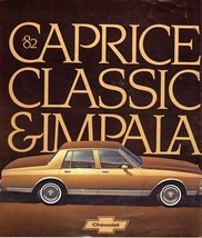 1982   82 Chevrolet Chevy Caprice Classic Impala Brochure  - £2.37 GBP