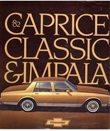 1982 - 82 Chevrolet Chevy CAPRICE CLASSIC IMPALA BROCHURE  - $4.99 CAD