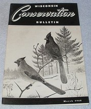 Wisconsin Conservation Bulletin March 1960 Hunting Fishing Wildlife - £4.71 GBP