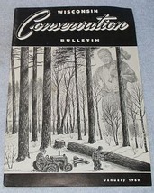 Wisconsin Conservation Bulletin January 1960 Hunting Fishing Wildlife - £4.75 GBP