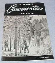 Wisconsin Conservation Bulletin February 1960 Hunting Fishing Wildlife - £4.66 GBP