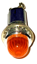Vintage Orange panel light / Gauge light 3/4&quot; DIALCO / Ham Radio DIY Ele... - $13.06
