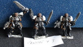 Warhammer Space Marines Scouts OOP Metal Painted as Black Templar Initiates - £11.18 GBP