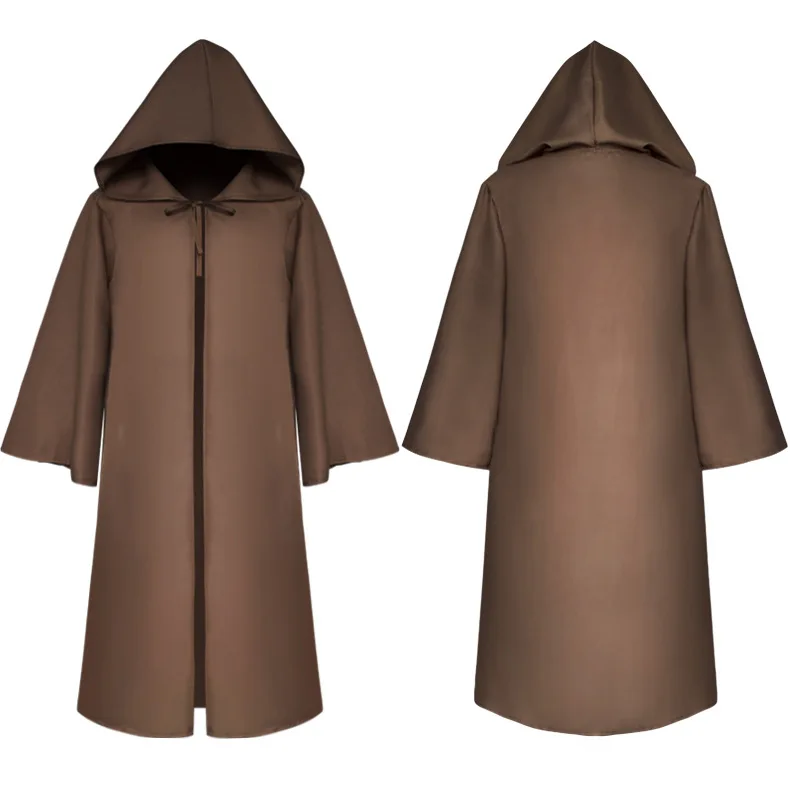 Adult kid  cospaly Cloak   Cape Hooded Medieval Costume Witch Wicca Vamp... - $116.75