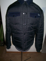 Men&#39;s Guys Tavik Tvk Black Puffer Flight Snap Button Up Puffy Jacket New $105 - £60.27 GBP