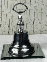 Vintage Dinner Table Wedding Bell Pewter 6” Tall Metal Clanged! - £18.07 GBP