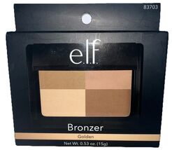 1- elf Bronzer #83703 GOLDEN Bronzer Quad Powder Compact W/ Mirror RARE/... - $39.59