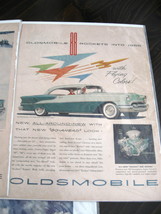 Vintage Oldsmobile Rocket 88 Color Advertisement - 1955 Oldsmobile Rocke... - £10.15 GBP