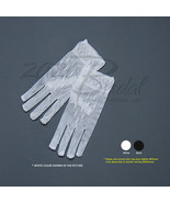 FANCY CROCHET GLOVES WITH DELICATE DETAIL TRIM-Victorian+Regency Fish Ne... - $18.97 CAD