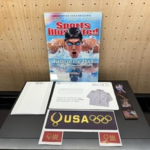 USA Olympic Michael Phelps Sports Illustrated Mag Bookmark Stationary Stickers - £14.98 GBP