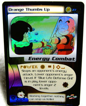 2000 Score Unlimited Dragon Ball Z DBZ CCG TCG Orange Thumbs Up #27 - Foil - £3.86 GBP