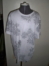 Men&#39;s Guys Aeropostale Inside Out White Tee T Shirt Black Tropical Print New $25 - £14.08 GBP