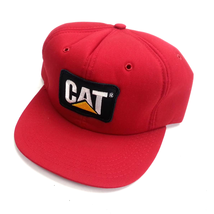 CAT Caterpillar Vintage Trucker Snapback Hat 80s Patch Tonkin - £79.12 GBP