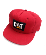 CAT Caterpillar Vintage Trucker Snapback Hat 80s Patch Tonkin - £78.28 GBP