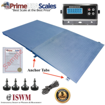 New 4,000 lb x 1 lb 5&#39;x5&#39; (60&quot; x 60&quot;) Floor Scale / Pallet Scale with Ramp - £897.59 GBP