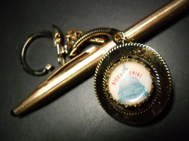 Florida Bicentennial Key Chain Globe of Washington Capitol and Flag Gold... - £5.52 GBP