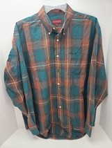 Vintage Ralph Lauren Chaps Mens Dress Shirt Large Plaid Long Sleeve Near Perfect - $9.49