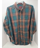 Vintage Ralph Lauren Chaps Mens Dress Shirt Large Plaid Long Sleeve Near... - $9.49