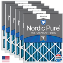 Nordic Pure 14X30X1 Actual Size 13 15/16 X 29 15/16 X 3/4 Pleated Merv 7... - $100.35