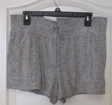 SO® Scrunched Cozy Dorm Shorts Gray Marled Women&#39;s Jr Sz. L NWT MSRP$24 - $276.83 MXN