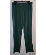 EXCELLENT SUSAN GRAVER DARK GREEN KNIT PULL ON PANT    SIZE MP - $495.21 MXN