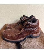 Roper Mens 10.5 Leather Ostrich Print Rugged Sole Shoes 09-020-1654-1559... - $1,905.97 MXN