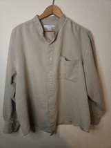 John Henry Viscose Shirt long Sleeve Button-up Pocket  Men&#39;s Size XL warm winter - £8.85 GBP