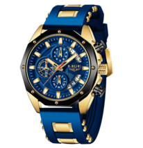 Fashion Mens Watches Top Brand Luxury Silicone Sport Watch Men Quartz Date watch - $25.50