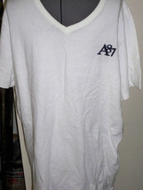 Men's Guys Aeropostale V Neck Basic Tee T Shirt White  Embroidered Logo New $25 - $17.99
