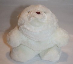 GUND Snuffles Bear 7&quot; White Plush Stuffed Animal Flocked Nose Soft Toy Vtg 1980 - £10.07 GBP