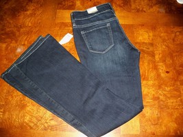 Women&#39;s/Jrs Bullhead Black Zoe Indigo Dark Wash Flare Jeans Denim Pants New $49 - £21.10 GBP
