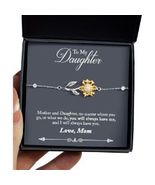 To My Daughter Handmade Sunflower Bracelet With Message Card - £47.36 GBP