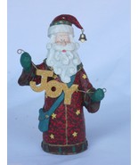 Santa Claus Christmas Joy Figurine Holiday Decoration Resin 6.5&quot; - £10.33 GBP