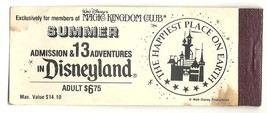 Vintage 70&#39;s Disneyland Magic Kingdom Club Adult ticket booklet Empty Rare HTF - $20.05