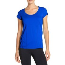 Zella Sunny Run Short Sleeve Active Tee Vivid Blue Medium - $384.81 MXN