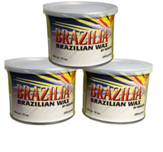 Combo 3 Pack - BRAZILIA – Brazilian Wax For Professionals By MOUJAN 14 oz.  - £32.23 GBP