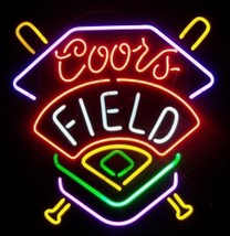 Coors Field Baseball Beer Bar Neon Light Sign 16&#39;&#39; x 15&quot; - £391.49 GBP