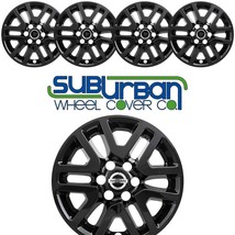 FITS 2014-2021 Nissan Frontier SV # IMP-427BLK 16&quot; Gloss Black Wheel Skins SET/4 - £75.14 GBP