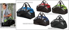 Color Block Medium Duffel Contrast Gym Bag Work Out Locker Tote Carry On Travel - £14.25 GBP
