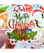 50 PCS Christmas Holiday Sticker Pack, Santa Claus Stickers, New Year De... - £10.77 GBP