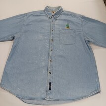Port Authority CACTUS RN#90836 Original Denim Shirt Men's XL Blue Button-Down image 14