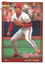 Topps 40 Years Of Baseball 1991 Baseball Card 539 Scott Terry Cardinals - £1.37 GBP