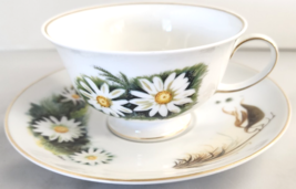 Rosenthal Group Danbury Mint Cup and Saucer Field Daisy Wildflowers of A... - $30.00