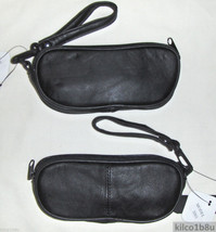 Genuine Leather Single Eyeglass Case - BLACK 3065 - £10.99 GBP