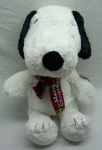 Dan Dee Peanuts Snoopy W/ Merry Christmas Scarf 18&quot; Plush Stuffed Animal Toy New - £22.35 GBP