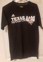 Texas A&amp;M University Football Graphic adidas Climalite Ultimate Tee Mens Sz M  - £11.41 GBP